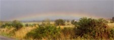 Low rainbow in France