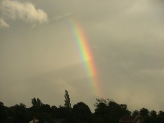 Rainbow shadows converge