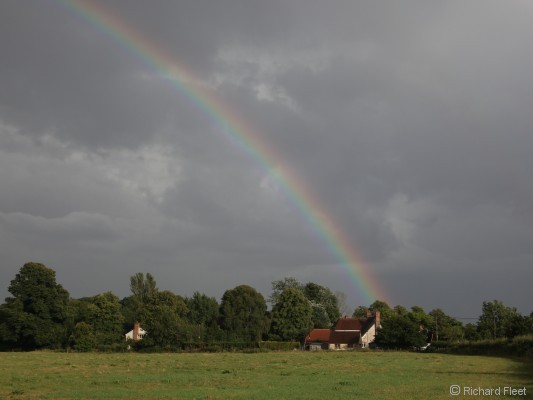 Example of rainbow polarisation