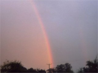 Rainbow fading out