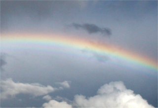 Bright rainbow with supernumerary