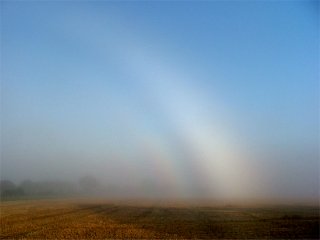 Fogbow supernumerary showing colour