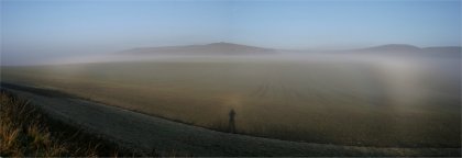 Partial fogbow from top of the fog
