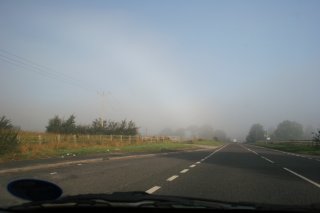 Fogbow from the road