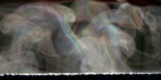 Multicoloured iridescent mist