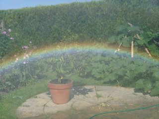 Garden spray rainbow