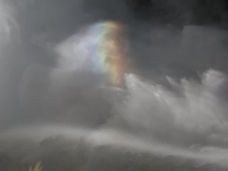 Fragment of spraybow in Lower Falls