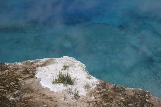 Colourful hot springs