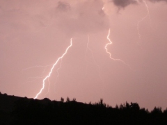 Night time lightning