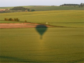 Opposition effect from a ballon