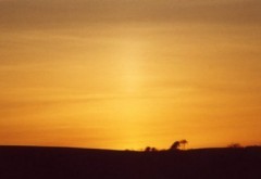 Sun pillar movement