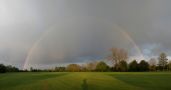 Low Sun Evening Rainbow