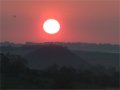 Sunset over Silbury Hill